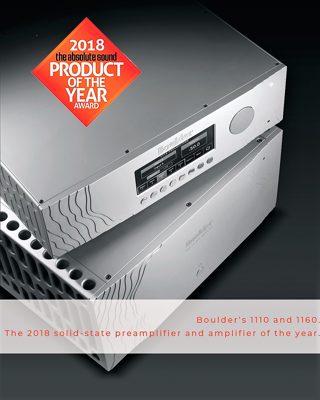 La miglior amplificazione 2018 secondo Absolute Sound: Boulder 1110 e 1160