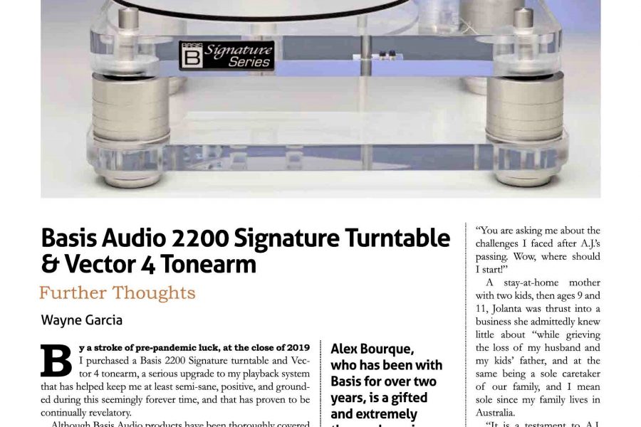 Basis Audio 2200 Signature Turntable – Vector 4 Tonearm