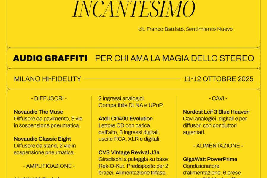 Ci vediamo al Milano Hi-Fidelity 2025
